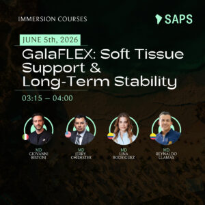 JUNE 5th - 02:30 – 03:15 - GalaFLEX: Soft Tissue Support & Long-Term Stability