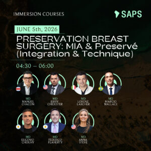 JUNE 5th - 04:30 – 06:00 - PRESERVATION BREAST SURGERY: MIA & Preservé (Integration & Technique)